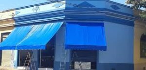 Toldo em Lona Comercial Azul